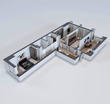 шумоизоляция квартир: 3 комнаты, 116 м², Элитка, 3 этаж, ПСО (под самоотделку)