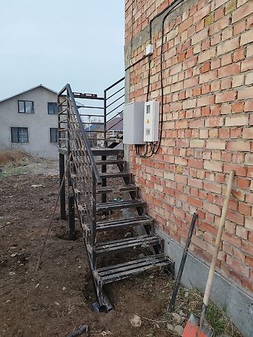 чорный металл: Металлическая лестница Наружные, Бесплатный замер, Форма лестницы: Многомаршевая — 2