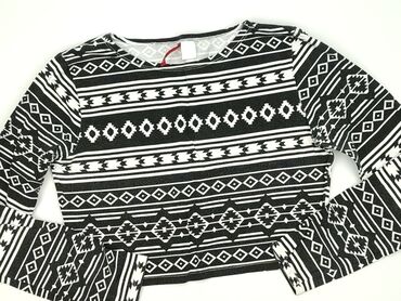 sukienka z bufiastymi rękawami h m: H&M, Women's blouse, L (EU 40)