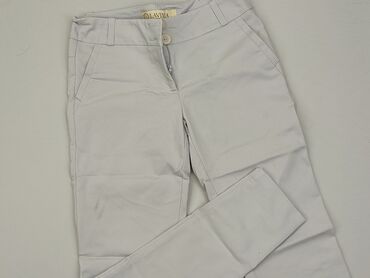 błękitna eleganckie bluzki: Material trousers, S (EU 36), condition - Very good
