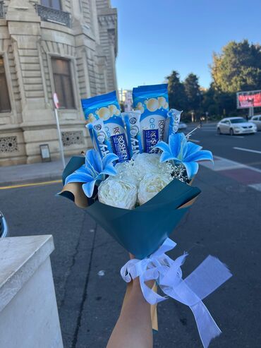 подарок любимому на 14 февраля: Шоколадные букеты