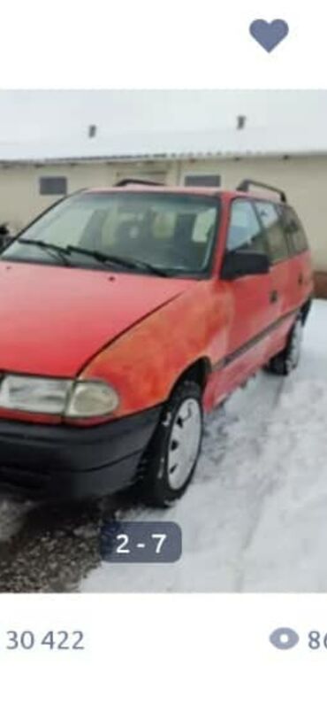 бартовой машина: Opel Astra: 1995 г., 1.6 л, Механика, Бензин, Универсал