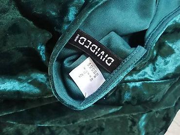 evolution haljine: Vrlo efektna i lepa, kao plišana, smaragdno zelena H&M divided — 3