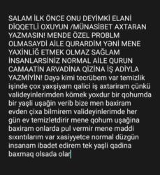 Təhsil, elm: Xidmət: Uşaq baxımı və ev təmizliyi - Daya kimi təcrübəm var, uşaq