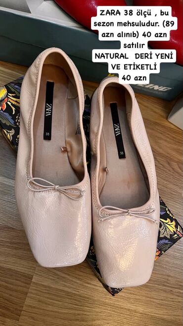 zara pencək: Baletkalar, Zara, Ölçü: 38, rəng - Çəhrayı, Yeni lalafo.az -da zara pencək: Baletkalar, Zara, Ölçü: 38, rəng - Çəhrayı, Yeni