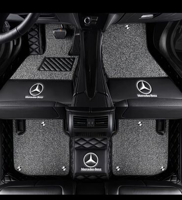 аксессуары для мерседес: 3D Эко булгаары Төшөмөлдөр Салон үчүн Mercedes-Benz, түсү - Кара