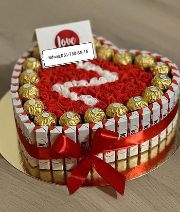 pion buket: Hediyyelik sokolad buketleri ve sebetleri sifarisle hazirlanir — 4