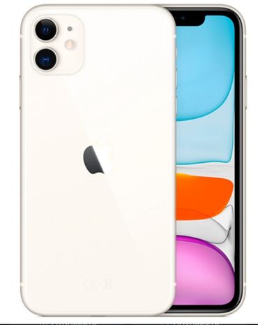айфон 4: IPhone 11, Б/у, 128 ГБ, Белый, Зарядное устройство, Защитное стекло, Чехол, 78 %