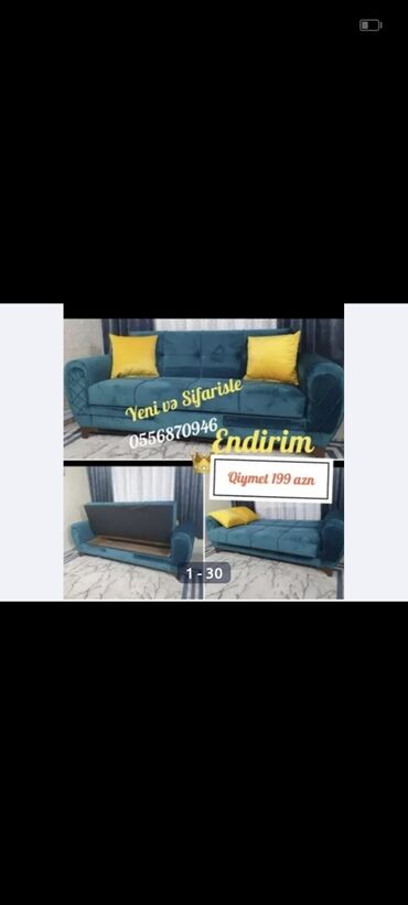 Divanlar: Künc divan, Yeni, Açılmayan, Bazasız, Parça, Şəhərdaxili pulsuz çatdırılma — 5