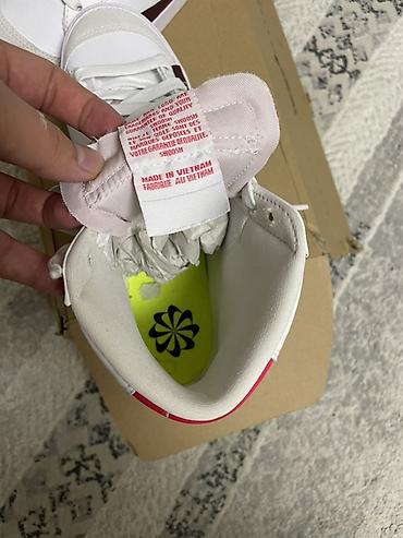 блейзеры найк: Кроссовки, 38.5, Nike, Новый, цвет - Белый, Самовывоз — 2