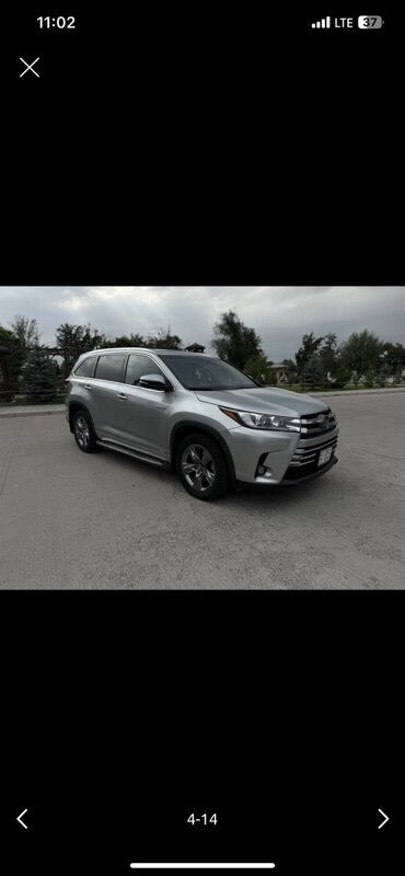 таета фуранер: Toyota Highlander: 2018 г., 3.5 л, Автомат, Гибрид, Жол тандабас