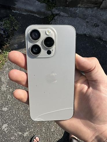 ucuz iphoneler: IPhone 15 Pro, 256 GB, White Titanium, Qırıq — 2