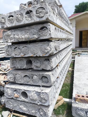 Пустотные плиты перекрытия: Железобетонные плиты с круглыми пустотами. Подходят для строительства — 8