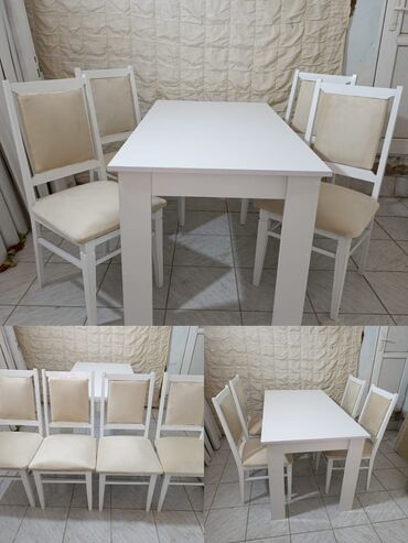 Стулья: Masa Dəsti tam ideal vəziyyətdə masa mdf oturacaqlar təmiz taxtadan