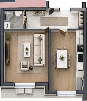 1 комната, 35 м², Элитка, 6 этаж at lalafo.kg 1 комната, 35 м², Элитка, 6 этаж