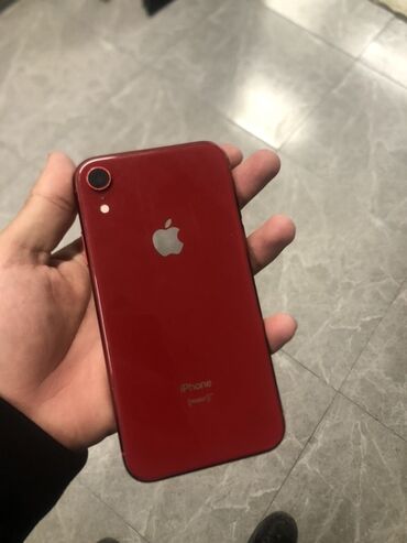 iphone xr чехлы: IPhone Xr, Колдонулган, 64 ГБ, Кызыл, Коргоочу айнек, 95 %