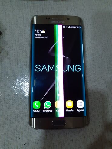 Samsung: Samsung Galaxy S6 Edge, 32 GB, rəng - Qızılı, Sensor, Barmaq izi