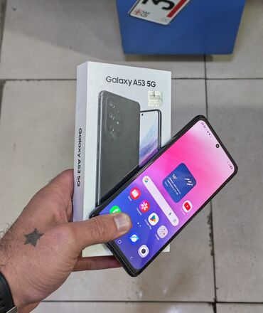 paltaryuyan baraban qiymeti: Samsung Galaxy A53 5G, 128 ГБ, цвет - Черный, Две SIM карты