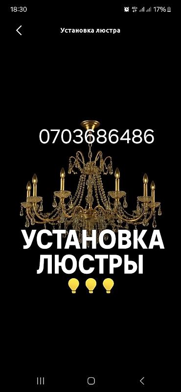 лампы освещения: Профессиональная установка люстр - Монтаж люстр любой сложности — 1