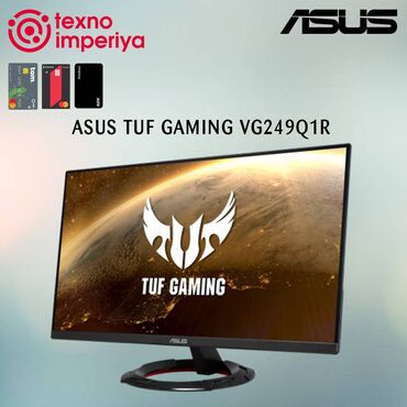 27 144hz monitor: ASUS TUF GAMING VG249Q1R - 399 AZN 💳 Mağazamızda daxi̇li̇ kredi̇t