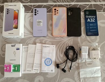 samsung tab a7 qiymeti: Samsung Galaxy A32, 128 ГБ, Сенсорный, Отпечаток пальца, Две SIM карты