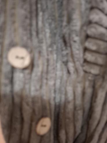 bata torbe: Ženska jakna/kaput od mekog rebrastog pliša - Materijal: pliš sa — 4