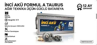 traktor elanları: Inci Akü, 240 ah, Orijinal, Türkiyə, Yeni — 1