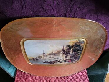 Kuhinjski setovi: Tanjir nov vintaz slika u staklu,rucni rad. univerzalan. Turski — 6