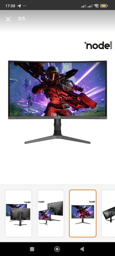 Monitorlar: 240 hz 27 inc curvet eyri manitor,rgb-li,teze bagli qutuda