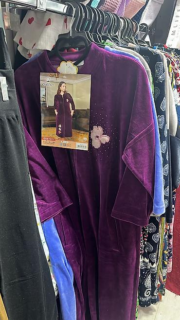 Халаты: Халат, Велюр, 5XL, XS, M — 3