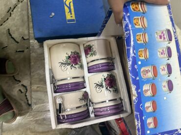 Digər dəstlər və servizlər: Məişət və servis üçün dekorativ və mətbəx dəsti - Qırmızı bəzəkli — 11