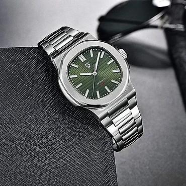 Ručni satovi: PAGANI DESIGN PD-1728- Zelena- Patek Philippe Nautilus Potpuno nov — 2