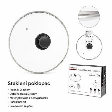 KMT G tip staklena poklopac za šerpu 5404077-A Stakleni poklopac od