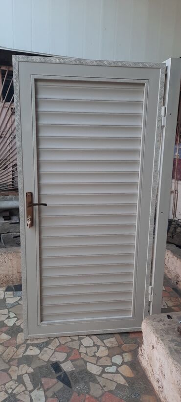 Həyət darvazaları: Yeni Taxta Həyət darvazası, Jalüz, Avtomatik, rəng - Göy, Kredit yoxdur, Ödənişli quraşdırma, Ödənişli çatdırılma — 5