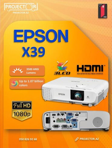 Proyektorlar: İşlənmiş Proyektor Epson, Ödənişli çatdırılma — 12