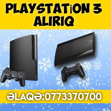 PS3 (Sony PlayStation 3): Playstation 4 ve 3 alırıq Qiymet vəziyyətinə görə dəyişir Size serfeli