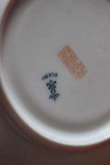 posuda za caj sa filterom: STARA PORCELANSKA TACNA SILESIA | Stara porcelanska tacna poznate — 1