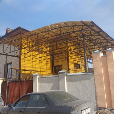 Кровля крыши: Изготовление и монтаж металлоконструкций навесов магазинов и ангаров — 12