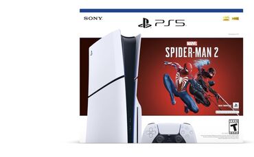 sony playstation 5 slim: PlayStation 5 Console - Marvel’s Spider-Man 2 Bundle (slim