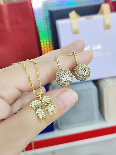 Серебряные серьги: Серебро Италия Серебряный Серьги+ Цепочка с подвеской Цена 4500сом — 2