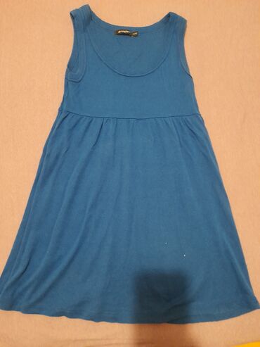 jednobojne haljine: M (EU 38), color - Blue, Other style, With the straps