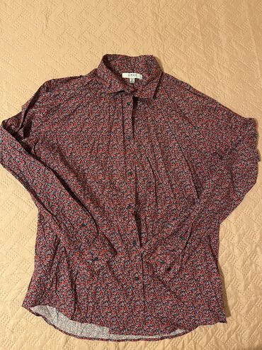 plava kosulja muska: Shirt Long sleeves, XL (EU 54), color - Burgundy