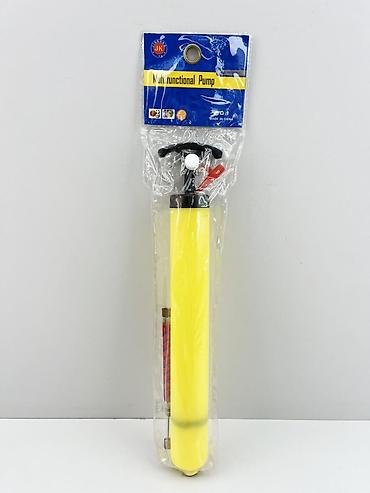 velosiped sidenya: №: 17006 Məhsulun adı: Əl nasosu, PVC/plastik, sarı Brend: No Brand — 1