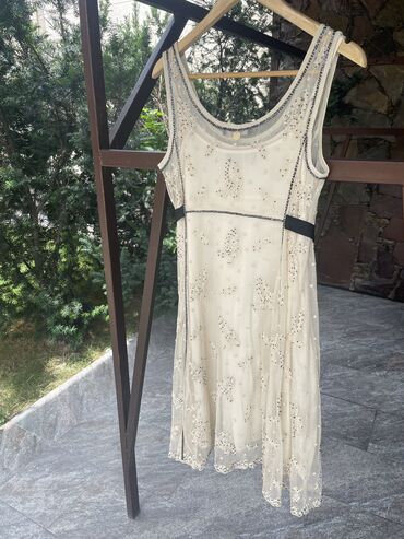 шелковое платье с кружевом: Повседневное платье, Италия, Лето, M (EU 38)