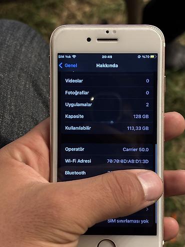 samsung tv ikinci el: IPhone 7, 128 GB, Rose Gold, Barmaq izi — 7