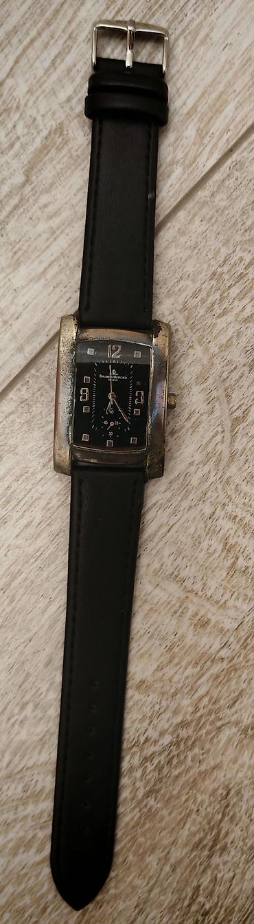 Aksesuarlar: Baume & Mercier kişi qol saatı - Korpus: düzbucaqlı forma, metal — 1