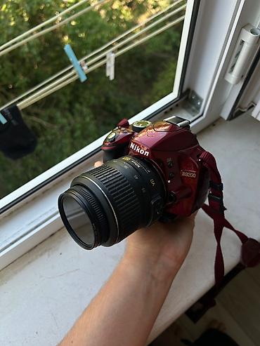deri çanta: Nikon D3200 DSLR CAMERA yaxşı baxılıb, 18-55 öz lensi 64gb yaddaş — 1