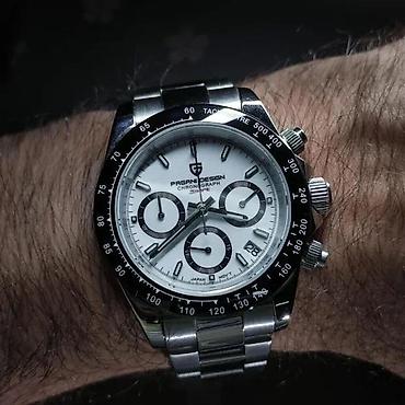 Ručni satovi: PAGANI DESIGN PD-1644 Sport - 40mm -White/Beli-Rolex Daytona Potpuno — 2