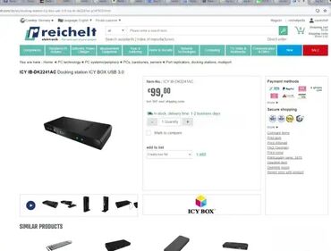 Doking stanice: *** AKCIJA *** 1448 Docking station ICY BOX USB 3.0 **NOVO — 1