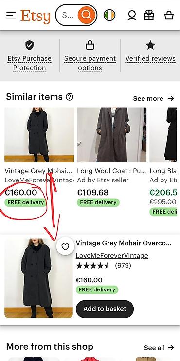 Kaputi: Kaput tamno sivi moher vuna M L raritet Kaput je raritet, kao sto se — 9